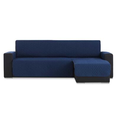 Bankbeschermer Geo Quilt Chaise Longue Rechts Blauw