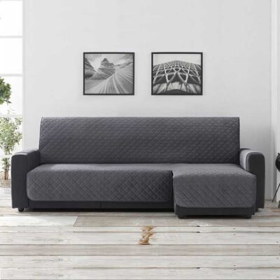 Bankbeschermer Velvet Quilt Chaise Longue Rechts