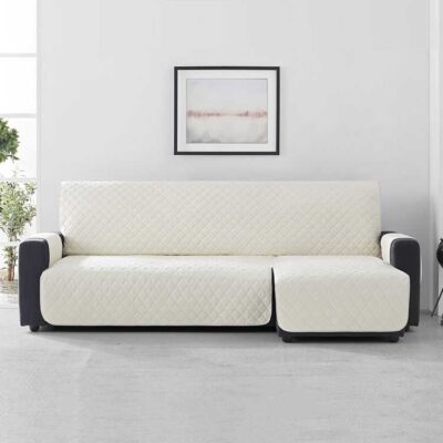 Bankbeschermer Velvet Quilt Chaise Longue Rechts