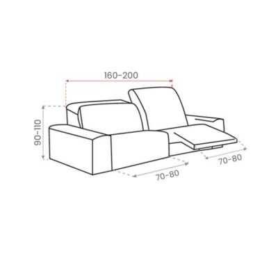 Milos 2-Zits Recline